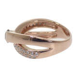 デザインジュエリー 18号 リング K18ピンクゴールド ダイヤモンド レディース【中古】【Aランク】