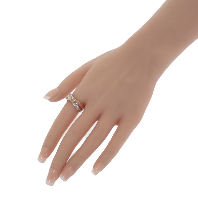 デザインジュエリー 18号 リング K18ピンクゴールド ダイヤモンド レディース【中古】【Aランク】