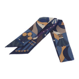 エルメス HERMES Parade en Fanfare ツイリー HTH2307 スカーフ シルク ブルージーン ネイビー レディース【中古】【Aランク】