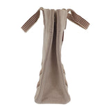 エルメス HERMES ニューフールトゥPM トートバッグ キャンバス ベージュ ブラウン シルバー金具 レディース メンズ【中古】【Aランク】