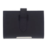 エルメス HERMES ベアン W刻印 カードケース ヴォーエプソン ソーブラック ブラック金具 レディース メンズ【中古】【Aランク】