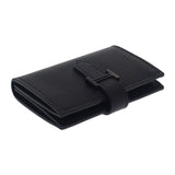 エルメス HERMES ベアン W刻印 カードケース ヴォーエプソン ソーブラック ブラック金具 レディース メンズ【中古】【Aランク】