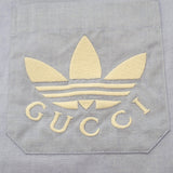 グッチ GUCCI フィラフィルシャツ アディダスコラボ 44 691521 長袖シャツ コットン ブルー メンズ【中古】【Aランク】