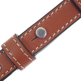 セリーヌ CELINE トリオンフ ホリゾンタル ポーチ 10L272DM5.04LE ショルダーバッグ キャンバス レザー タン エクリュ レディース【中古】【Aランク】