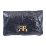 バレンシアガ BALENCIAGA Monaco ナノ バッグ 8105622ABLP1000 ショルダーバッグ ラムスキン ブラック ゴールド金具 レディース メンズ【中古】【Aランク】