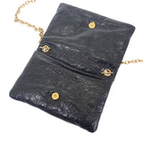 バレンシアガ BALENCIAGA Monaco ナノ バッグ 8105622ABLP1000 ショルダーバッグ ラムスキン ブラック ゴールド金具 レディース メンズ【中古】【Aランク】