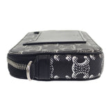 セリーヌ CELINE トリオンフ ホリゾンタル ポーチ 10L272EV5.36SB ショルダーバッグ キャンバス レザー ブラック レディース【中古】【ABランク】