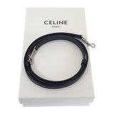 セリーヌ CELINE トリオンフ ホリゾンタル ポーチ 10L272EV5.36SB ショルダーバッグ キャンバス レザー ブラック レディース【中古】【ABランク】