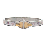 エルメス HERMES ミニ・クリック・シェーヌダンクル H204411FPJ2PM バングル メタル エナメル ピンク レディース【中古】【SAランク】