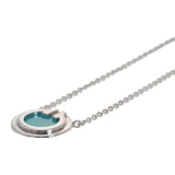 ティファニー TIFFANY&Co. サークルペンダント 67467701 ネックレス K18ホワイトゴールド ターコイズ レディース【中古】【Aランク】