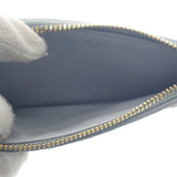 ミュウミュウ MIUMIU マテラッセ コインケース 5MB06M_2FPP_F0164 カードケース ラムスキン パールグレー ゴールド金具 レディース【中古】【Aランク】