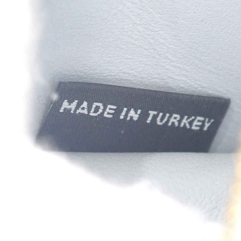 ミュウミュウ MIUMIU マテラッセ コインケース 5MB06M_2FPP_F0164 カードケース ラムスキン パールグレー ゴールド金具 レディース【中古】【Aランク】