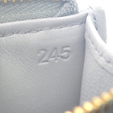 ミュウミュウ MIUMIU マテラッセ コインケース 5MB06M_2FPP_F0164 カードケース ラムスキン パールグレー ゴールド金具 レディース【中古】【Aランク】