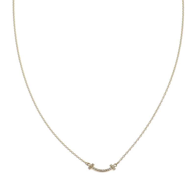 ティファニー TIFFANY&Co. スマイル ペンダント ミニ 62617683 ネックレス K18イエローゴールド ダイヤモンド レディース【中古】【Aランク】