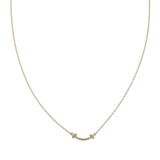 ティファニー TIFFANY&Co. スマイル ペンダント ミニ 62617683 ネックレス K18イエローゴールド ダイヤモンド レディース【中古】【Aランク】