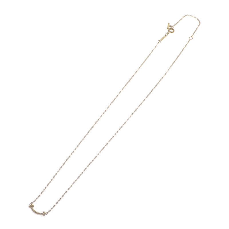 ティファニー TIFFANY&Co. スマイル ペンダント ミニ 62617683 ネックレス K18イエローゴールド ダイヤモンド レディース【中古】【Aランク】
