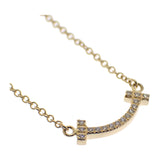 ティファニー TIFFANY&Co. スマイル ペンダント ミニ 62617683 ネックレス K18イエローゴールド ダイヤモンド レディース【中古】【Aランク】