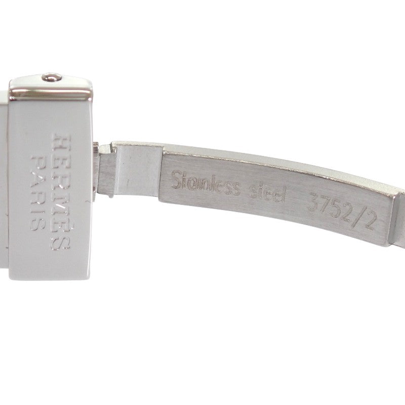 エルメス HERMES クリッパー CL4.220 腕時計 ステンレススチール GP クオーツ アイボリー文字盤 レディース【中古】【Aランク】