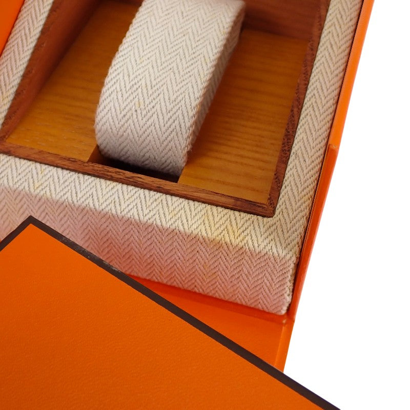 エルメス HERMES クリッパー CL4.220 腕時計 ステンレススチール GP クオーツ アイボリー文字盤 レディース【中古】【Aランク】