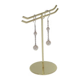 ミキモト MIKIMOTO パールチェーン ピアス K18ホワイトゴールド アコヤ真珠 レディース【中古】【Aランク】