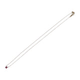 ヴァンドーム VANDOME フラワーモチーフ AGVN653343RU ネックレス K18イエローゴールド ルビー ダイヤモンド レディース【中古】【Aランク】