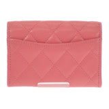 シャネル CHANEL クラシックフラップ AP4096 カードケース キャビアスキン ピンク ゴールド金具 レディース【中古】【Aランク】