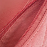 シャネル CHANEL クラシックフラップ AP4096 カードケース キャビアスキン ピンク ゴールド金具 レディース【中古】【Aランク】