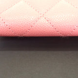 シャネル CHANEL クラシックフラップ AP4096 カードケース キャビアスキン ピンク ゴールド金具 レディース【中古】【Aランク】