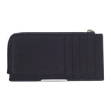 グッチ GUCCI ロゴ ジップ 835073AAE1W1000 カードケース カーフスキン ブラック シルバー金具 メンズ【中古】【Aランク】