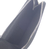 グッチ GUCCI ロゴ ジップ 835073AAE1W1000 カードケース カーフスキン ブラック シルバー金具 メンズ【中古】【Aランク】