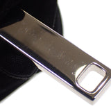 グッチ GUCCI ロゴ ジップ 835073AAE1W1000 カードケース カーフスキン ブラック シルバー金具 メンズ【中古】【Aランク】