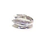 デザインジュエリー 13号 リング K18ホワイトゴールド ダイヤモンド レディース メンズ ユニセックス【中古】【Aランク】