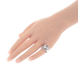 デザインジュエリー 13号 リング K18ホワイトゴールド ダイヤモンド レディース メンズ ユニセックス【中古】【Aランク】