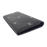 ルイヴィトン LOUIS VUITTON ポルトフォイユ・ブラザ NM M83190 長財布 カーフ ブラック シルバー シルバー金具 メンズ【中古】【ABランク】