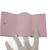 ルイヴィトン LOUIS VUITTON ポルトフォイユ・ロックミニ M80088 三つ折り財布 カーフ ライトピンク ゴールド金具 レディース【中古】【ABランク】