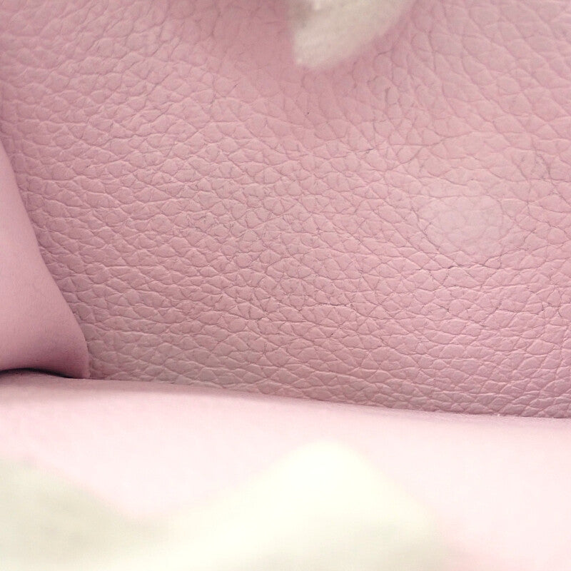 ルイヴィトン LOUIS VUITTON ポルトフォイユ・ロックミニ M80088 三つ折り財布 カーフ ライトピンク ゴールド金具 レディース【中古】【ABランク】