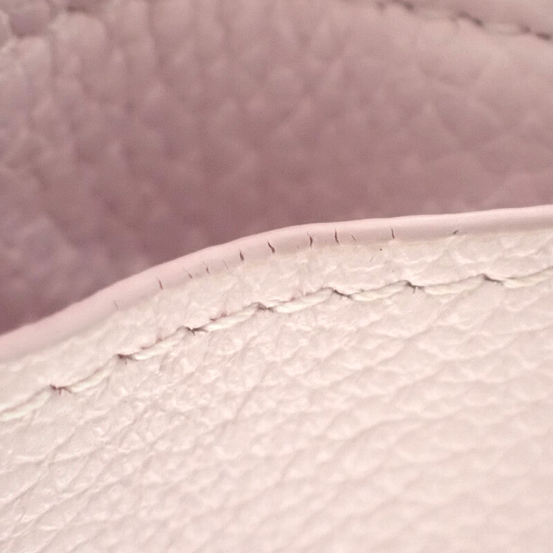 ルイヴィトン LOUIS VUITTON ポルトフォイユ・ロックミニ M80088 三つ折り財布 カーフ ライトピンク ゴールド金具 レディース【中古】【ABランク】