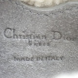 ディオール Dior Bobby ミディアム ショルダーバッグ スウェード ムートン グレー ゴールド金具 レディース【中古】【ABランク】