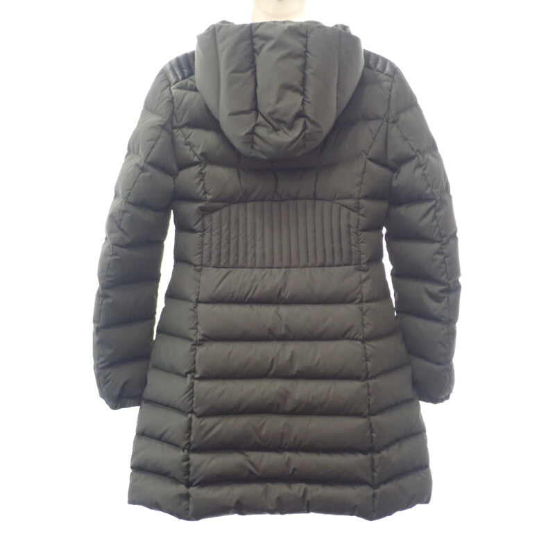 モンクレール MONCLER OROPHIN ロング 3 C20934985305_54155 ダウンジャケット ナイロン ラムスキン カーキ レディース【中古】【ABランク】