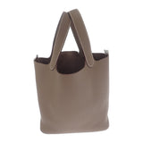 エルメス HERMES ピコタンロックMM ハンドバッグ トリヨンクレマンス エトゥープ シルバー金具 レディース【中古】【SAランク】