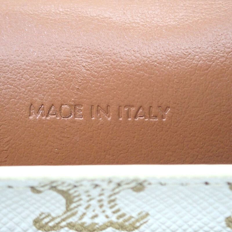 セリーヌ CELINE モバイルポーチ 10G332CQD ショルダーバッグ ラムスキン トリオンフキャンバス タン レディース【中古】【Aランク】