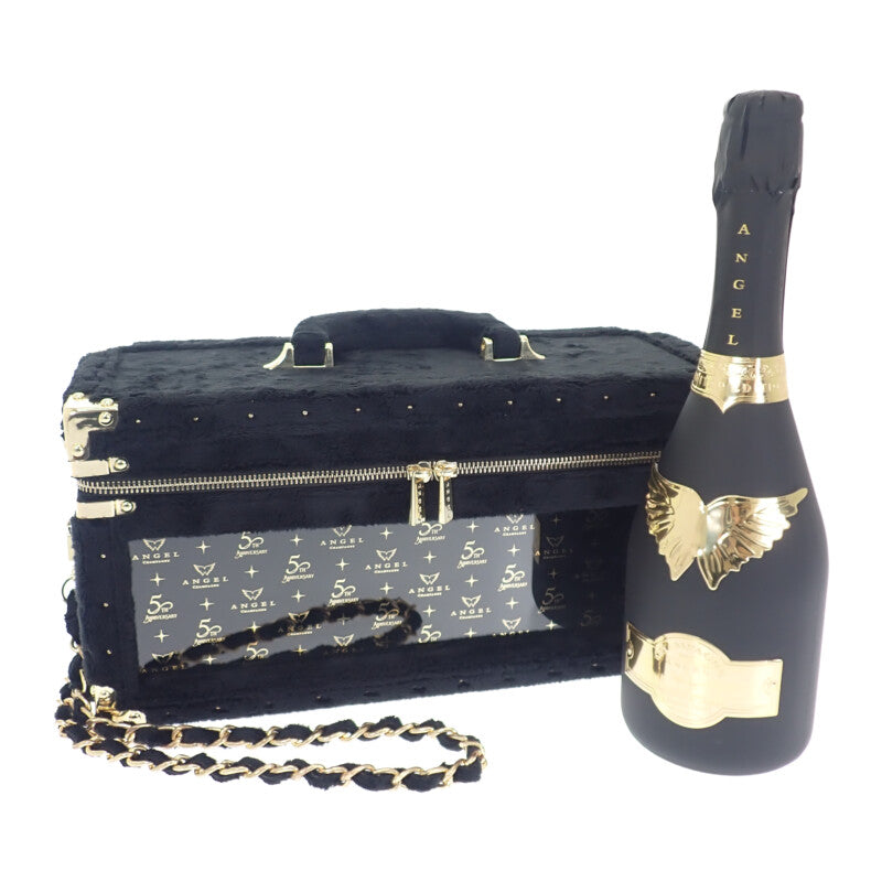 ANGEL CHAMPAGNE NV ブリュット ブラック ファージップタイプ お酒 12.5% 750ml 日本上陸5周年記念モデル シャンパン ブラック【中古】【Sランク】