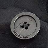 バレンシアガ BALENCIAGA フルイドジャガード L 671671_TIO381_000 テーラードジャケット ポリエステル レーヨン ブラック メンズ【中古】【Aランク】