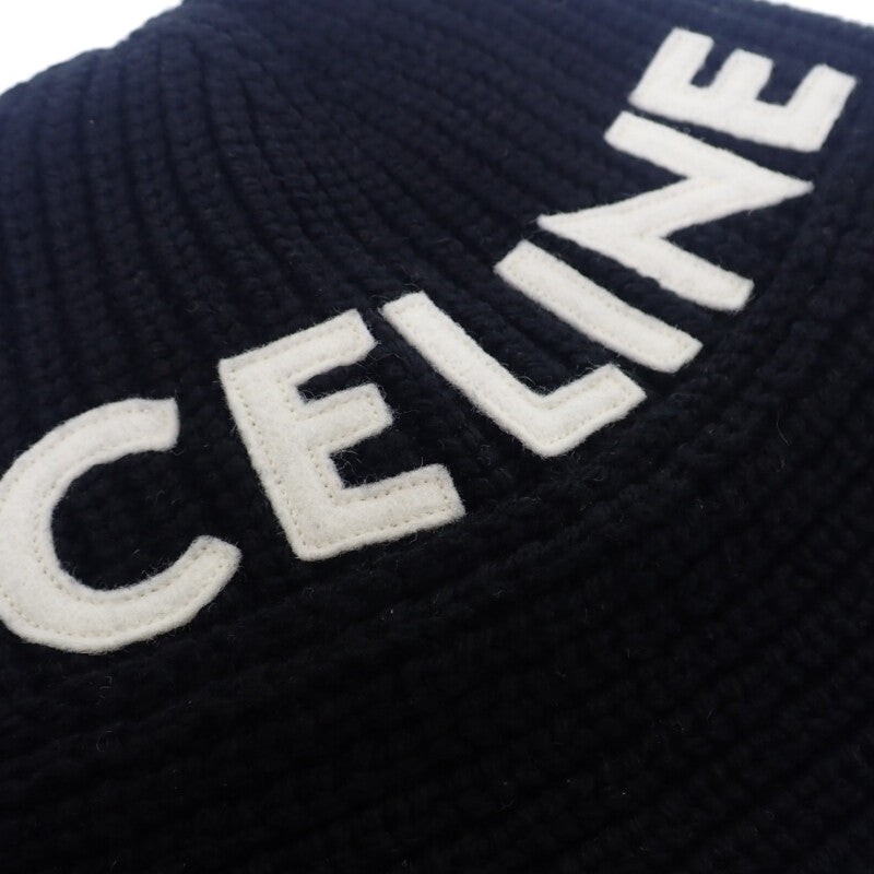 セリーヌ CELINE バケット 2A47T384D ハット カシミヤ ブラック TU レディース【中古】【Aランク】