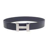 エルメス HERMES コンスタンスリバーシブル 80 ベルト トゴ ブラック シルバー金具 レディース【中古】【SAランク】