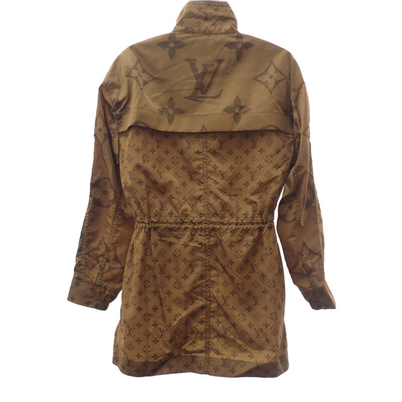 ルイヴィトン LOUIS VUITTON モノグラム ハーフ コート 36 ナイロンジャケット ナイロン ブラウン レディース【中古】【Aランク】