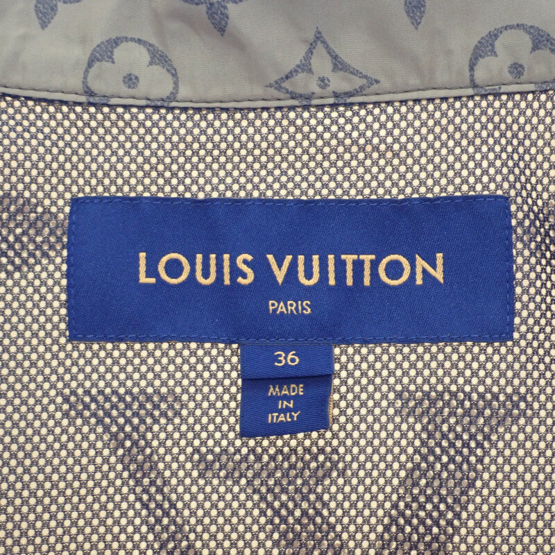 ルイヴィトン LOUIS VUITTON モノグラム ハーフ丈 コート 36 ナイロンジャケット ナイロン ブラウン レディース【中古】【Aランク】