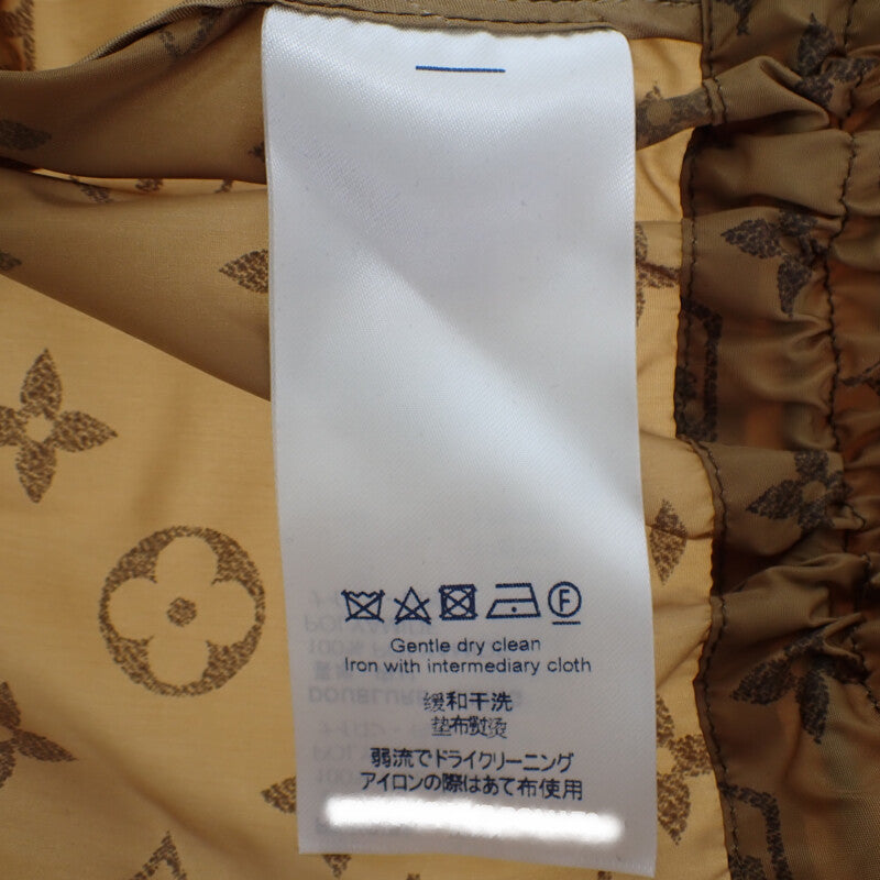ルイヴィトン LOUIS VUITTON モノグラム ハーフ丈 コート 36 ナイロンジャケット ナイロン ブラウン レディース【中古】【Aランク】
