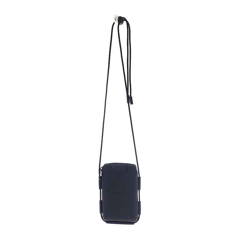 ルイヴィトン LOUIS VUITTON レースアップ・ポーチ M12601 ショルダーバッグ モノグラムシャドウ ブラック メンズ レディース【中古】【Aランク】