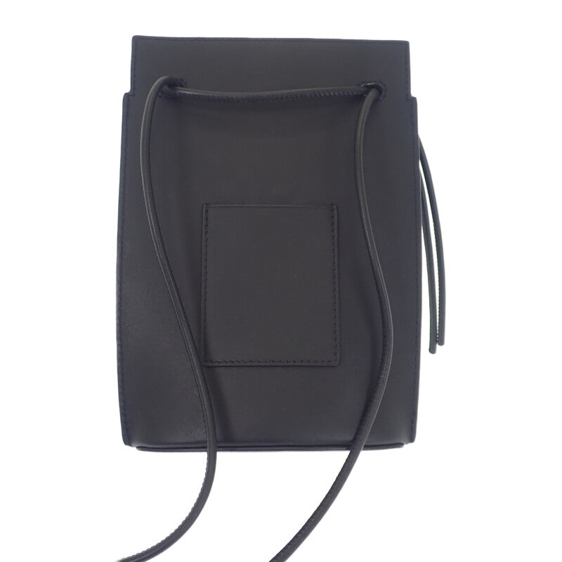 ロエベ LOEWE ペブル ダイスポケット CPBPR12X01 ショルダーバッグ クラシックカーフ ブラック ゴールド金具 レディース【中古】【Aランク】